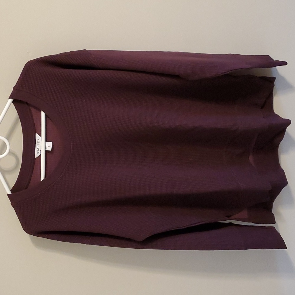 NWT Athleta Coaster Luxe Waffle Sweatshirt